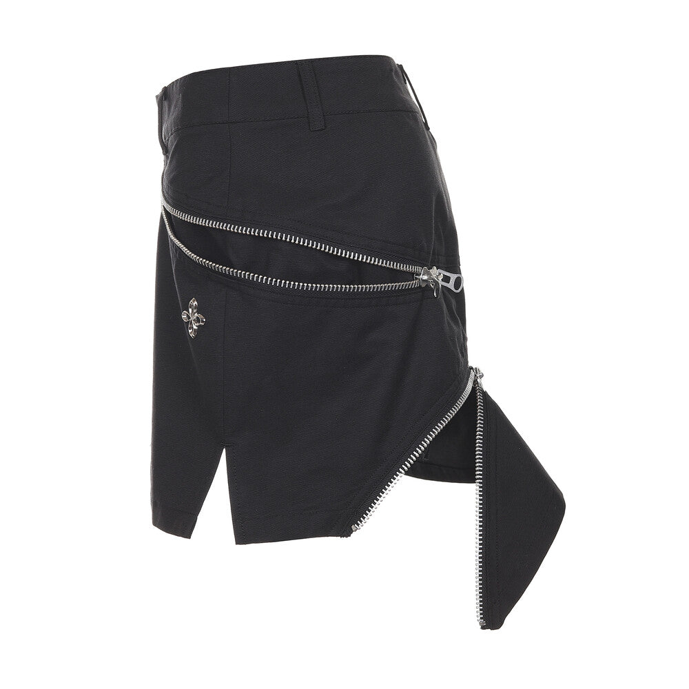 Surgery - Technical Tripple Zip Skirt (Black) product image 6 | TRAB K-Fashion Australia