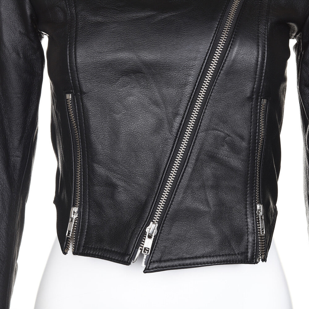 Surgery - Tight Fit Women Leather Jacket (Black) product image 8 | TRAB K-Fashion Australia