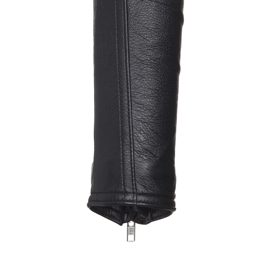 Surgery - Tight Fit Women Leather Jacket (Black) product image 9 | TRAB K-Fashion Australia