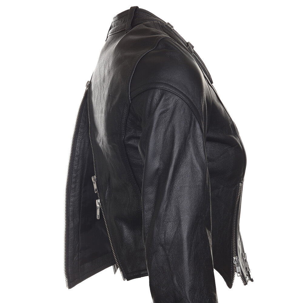 Surgery - Tight Fit Women Leather Jacket (Black) product image 5 | TRAB K-Fashion Australia