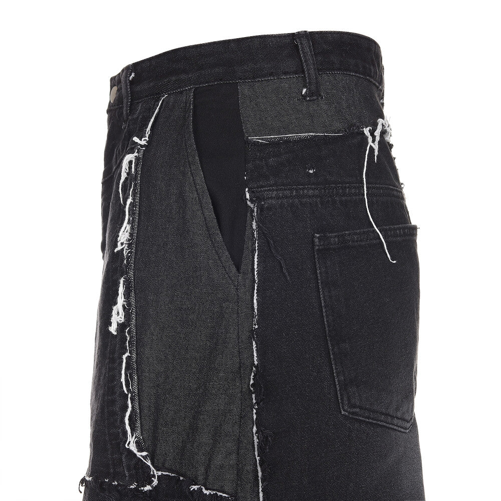 Surgery - Remake Denim Bermuda Pants (Black Denim) product image 8 | TRAB K-Fashion Australia