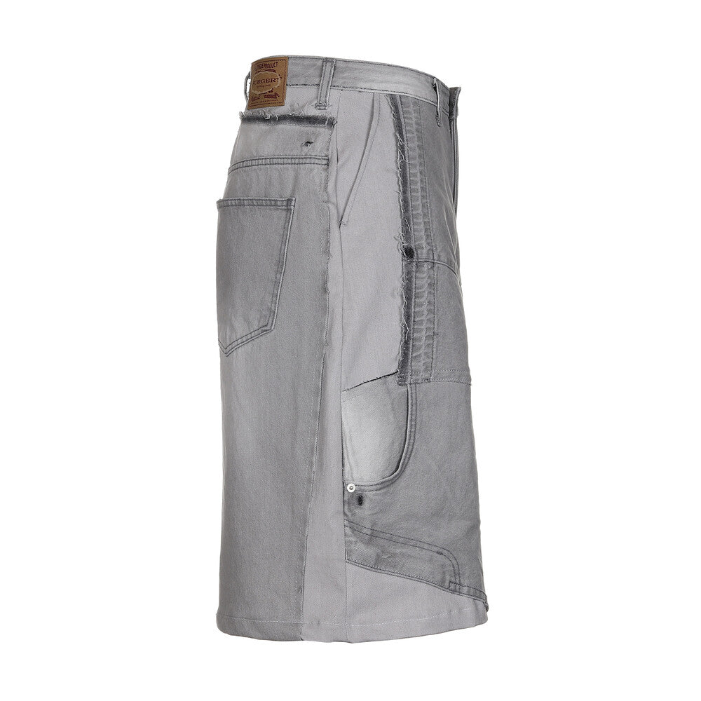 Surgery - Remake Denim Bermuda Pants (Grey Denim) product image 3 | TRAB K-Fashion Australia