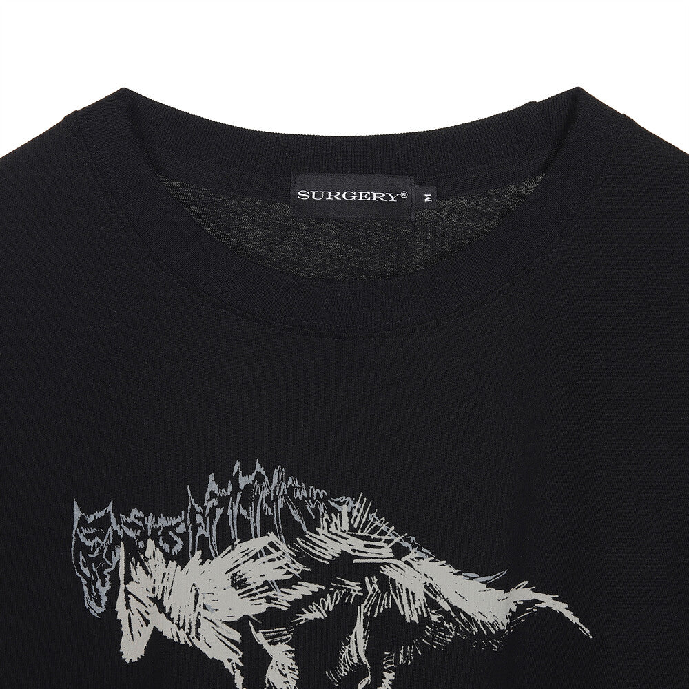 Surgery - Wolf Soul T-shirts (Black) product image 5 | TRAB K-Fashion Australia