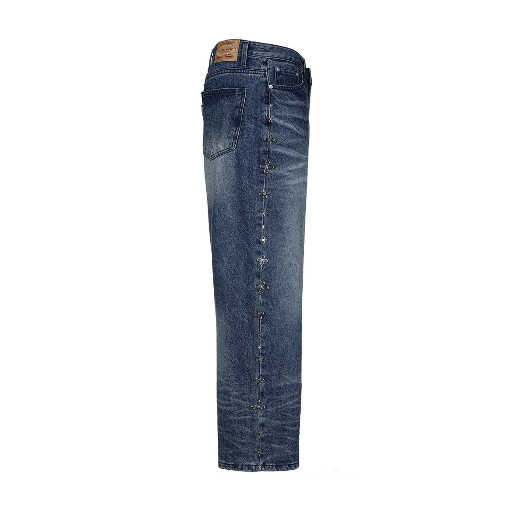 Surgery - Clover Line Denim Pants (Blue) product image 3 | TRAB K-Fashion Australia