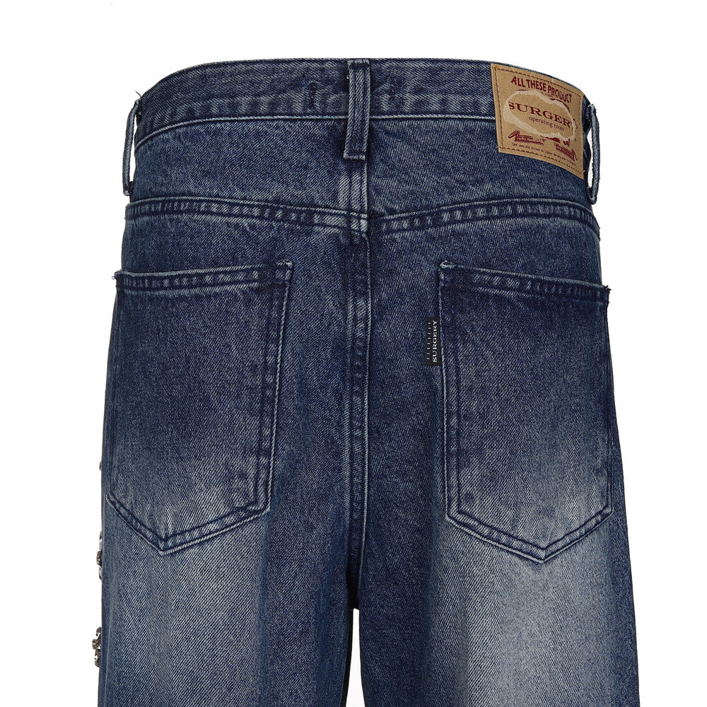 Surgery - Clover Line Denim Pants (Blue) product image 6 | TRAB K-Fashion Australia