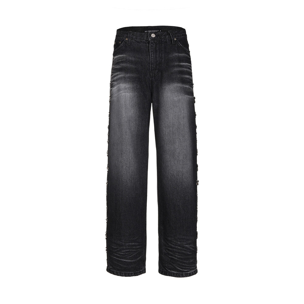 Surgery - Clover Line Denim Pants (Black) product image 1 | TRAB K-Fashion Australia