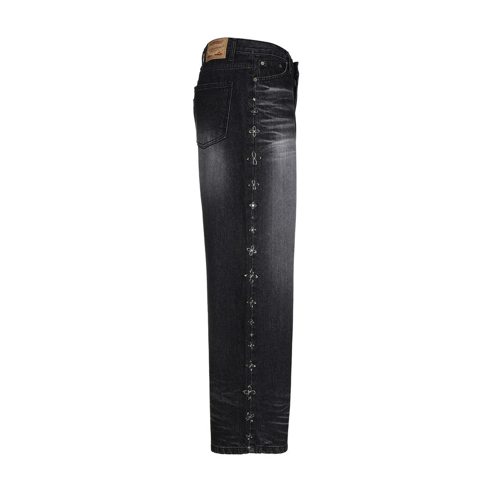 Surgery - Clover Line Denim Pants (Black) product image 2 | TRAB K-Fashion Australia