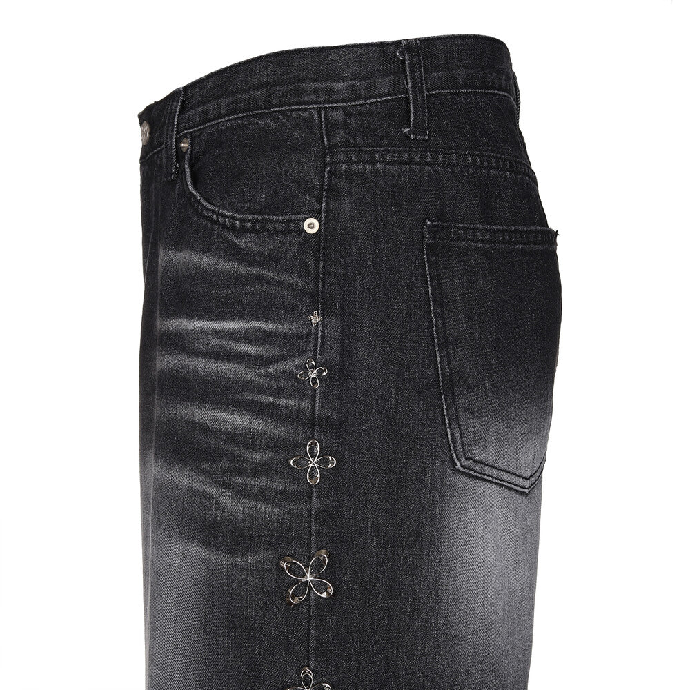 Surgery - Clover Line Denim Pants (Black) product image 7 | TRAB K-Fashion Australia
