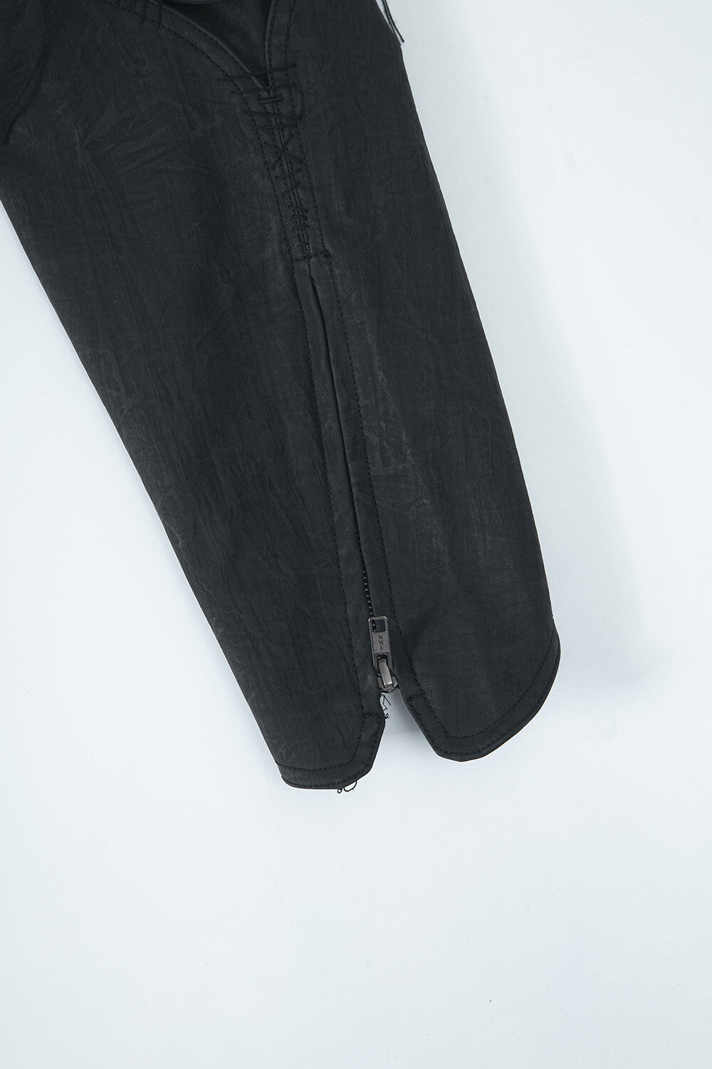 Surgery - Belt Ring Neck Leather Jacket Black / Brown (OC) product image 10 | TRAB K-Fashion Australia