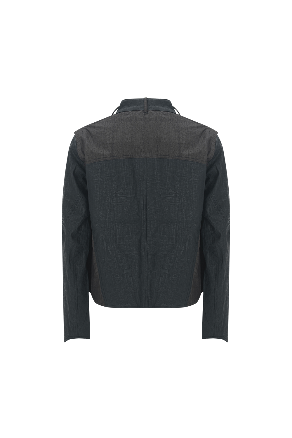 Surgery - Belt Ring Neck Leather Jacket Black / Brown (OC) product image 2 | TRAB K-Fashion Australia