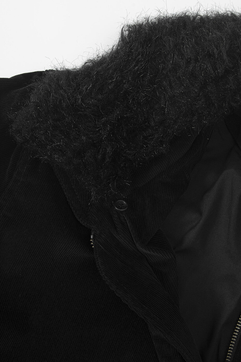 Surgery - Sutured Fur Trimming Jacket (Black) product image 4 | TRAB K-Fashion Australia