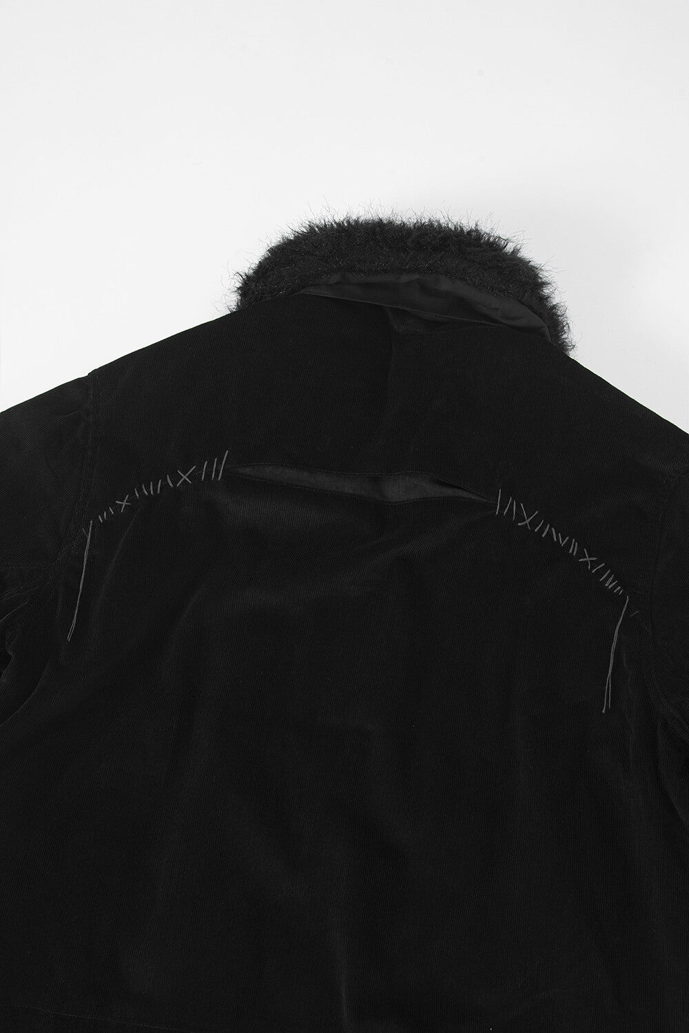 Surgery - Sutured Fur Trimming Jacket (Black) product image 6 | TRAB K-Fashion Australia