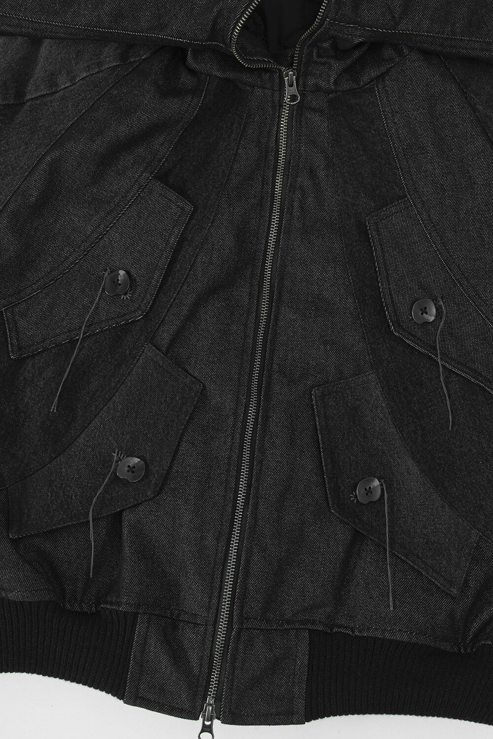 Surgery - Exo-shell Hood Denim Jacket (Black) product image 5 | TRAB K-Fashion Australia