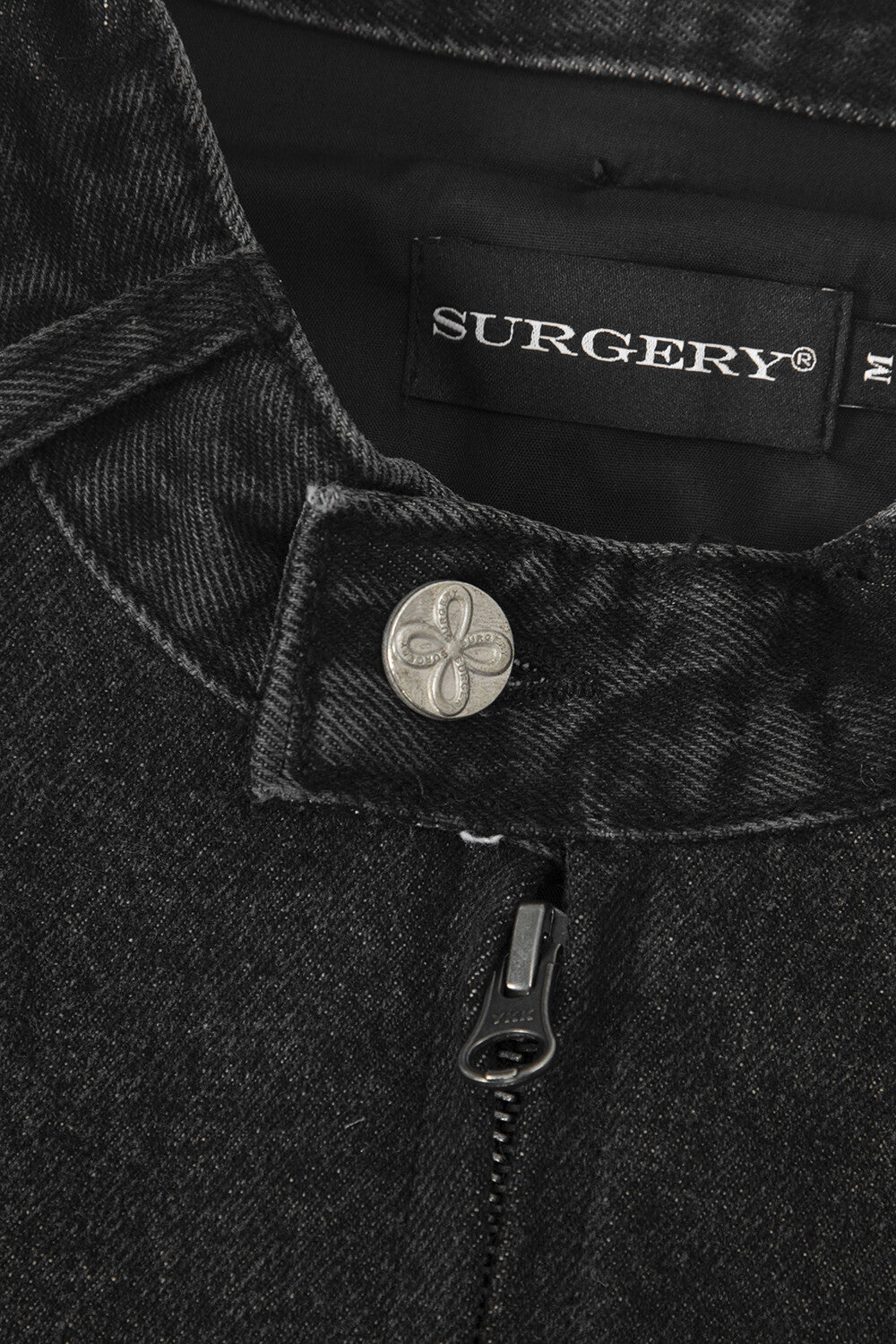 Surgery - Denim Biker Jacket (Black) product image 3 | TRAB K-Fashion Australia