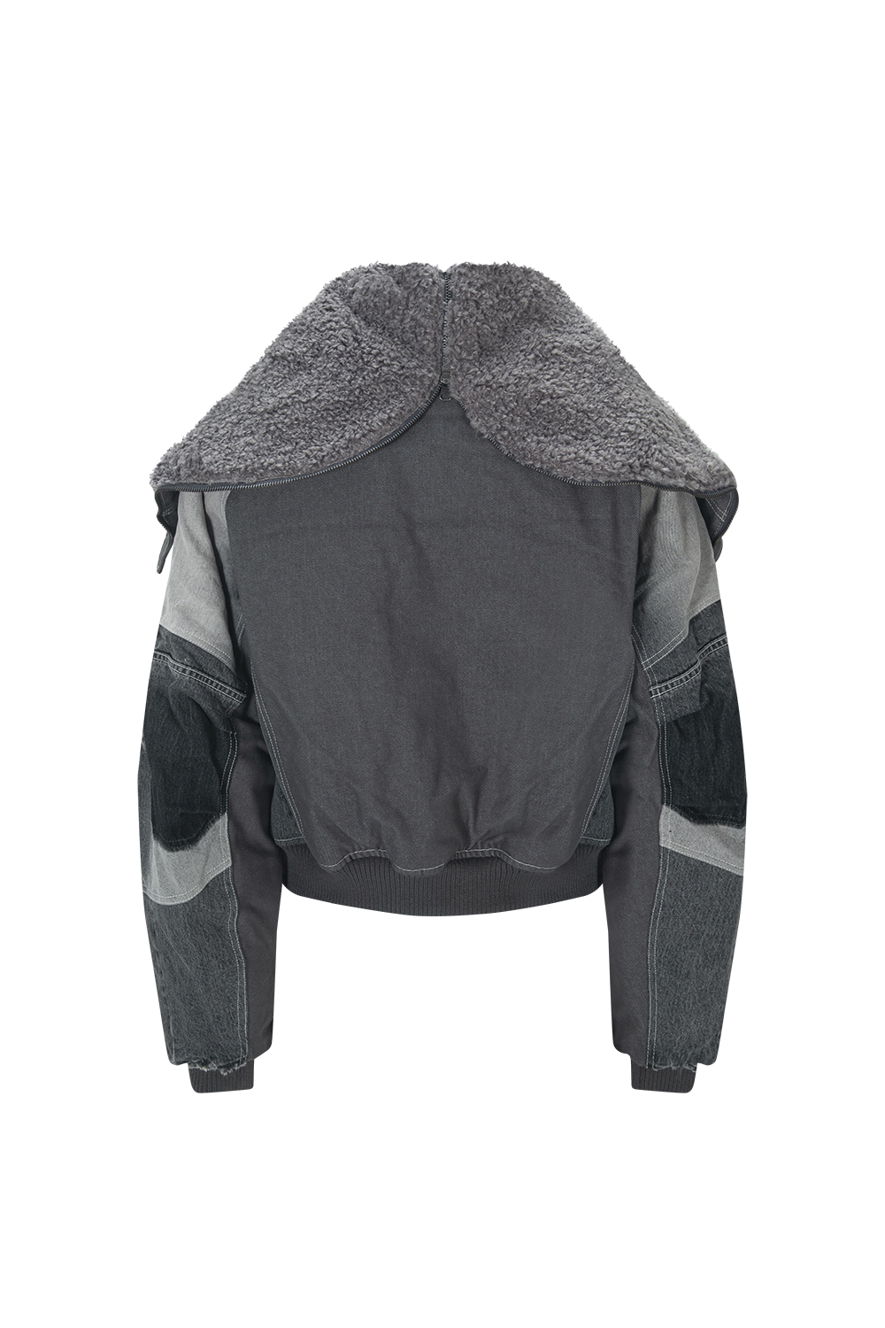 Surgery - Exo-shell Hood Denim Jacket (Grey) product image 2 | TRAB K-Fashion Australia