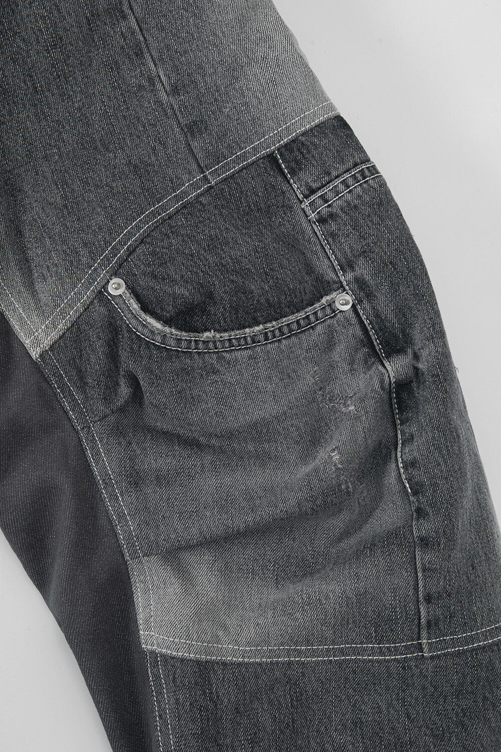 Surgery - Exo-shell Hood Denim Jacket (Grey) product image 7 | TRAB K-Fashion Australia