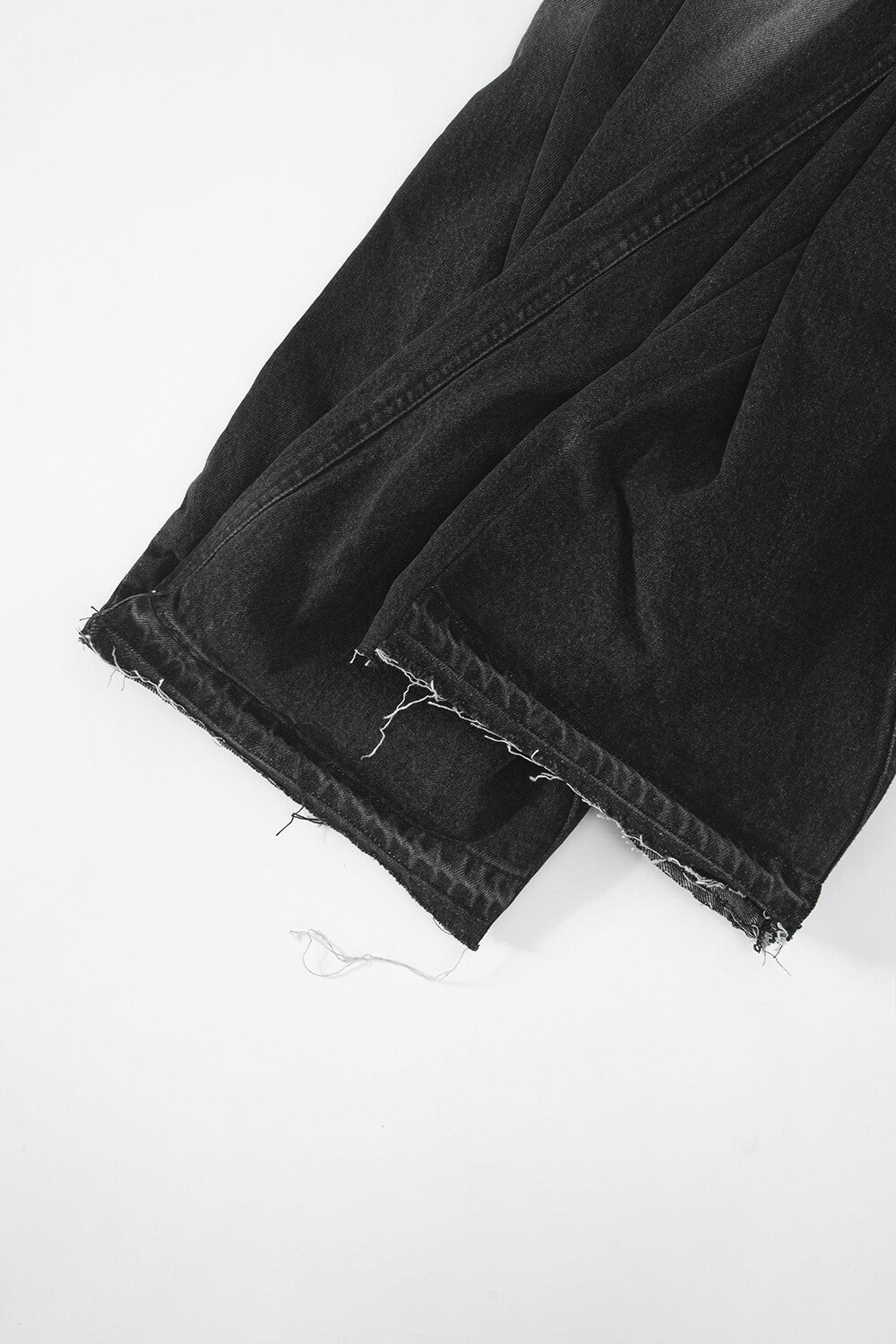 Surgery - Double Folding Over Wide Baggy Jeans (Black Denim) product image 8 | TRAB K-Fashion Australia