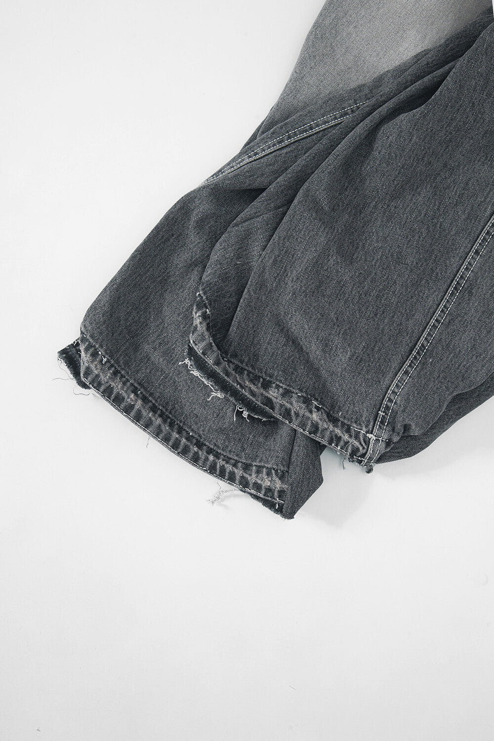 Surgery - Double Folding Over Wide Baggy Jeans (Grey Denim) product image 8 | TRAB K-Fashion Australia