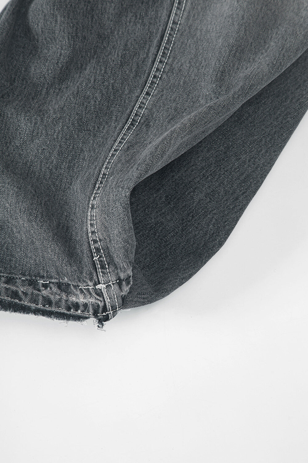 Surgery - Double Folding Over Wide Baggy Jeans (Grey Denim) product image 7 | TRAB K-Fashion Australia