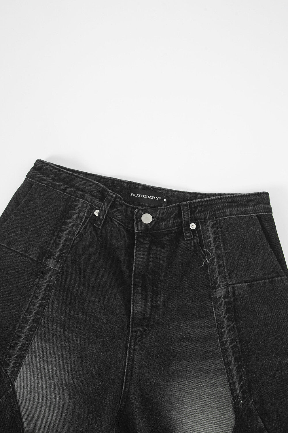 Surgery - Rebuild Denim Wide Pants (Black) product image 3 | TRAB K-Fashion Australia