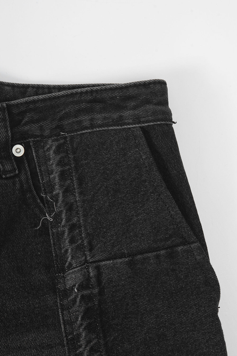 Surgery - Rebuild Denim Wide Pants (Black) product image 5 | TRAB K-Fashion Australia