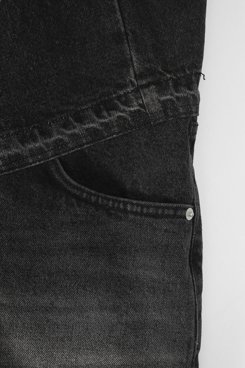 Surgery - Rebuild Denim Wide Pants (Black) product image 7 | TRAB K-Fashion Australia