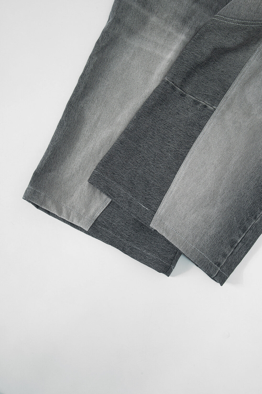 Surgery - Rebuild Denim Wide Pants (Grey) product image 9 | TRAB K-Fashion Australia