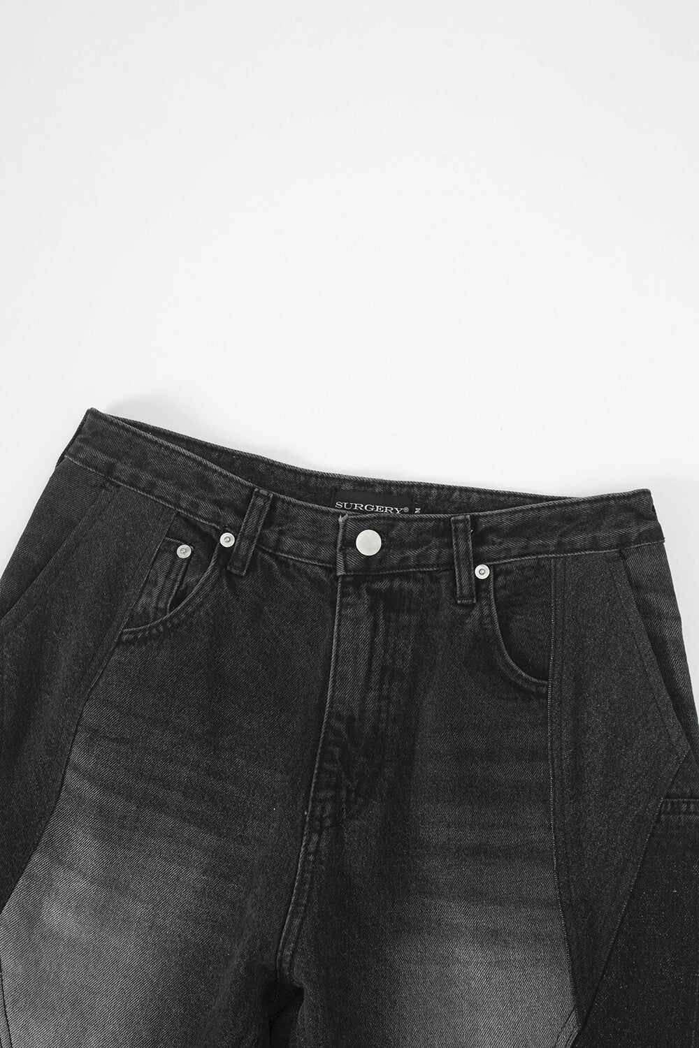 Surgery - Rebuild Denim Boot-cut Pants (Black) product image 3 | TRAB K-Fashion Australia