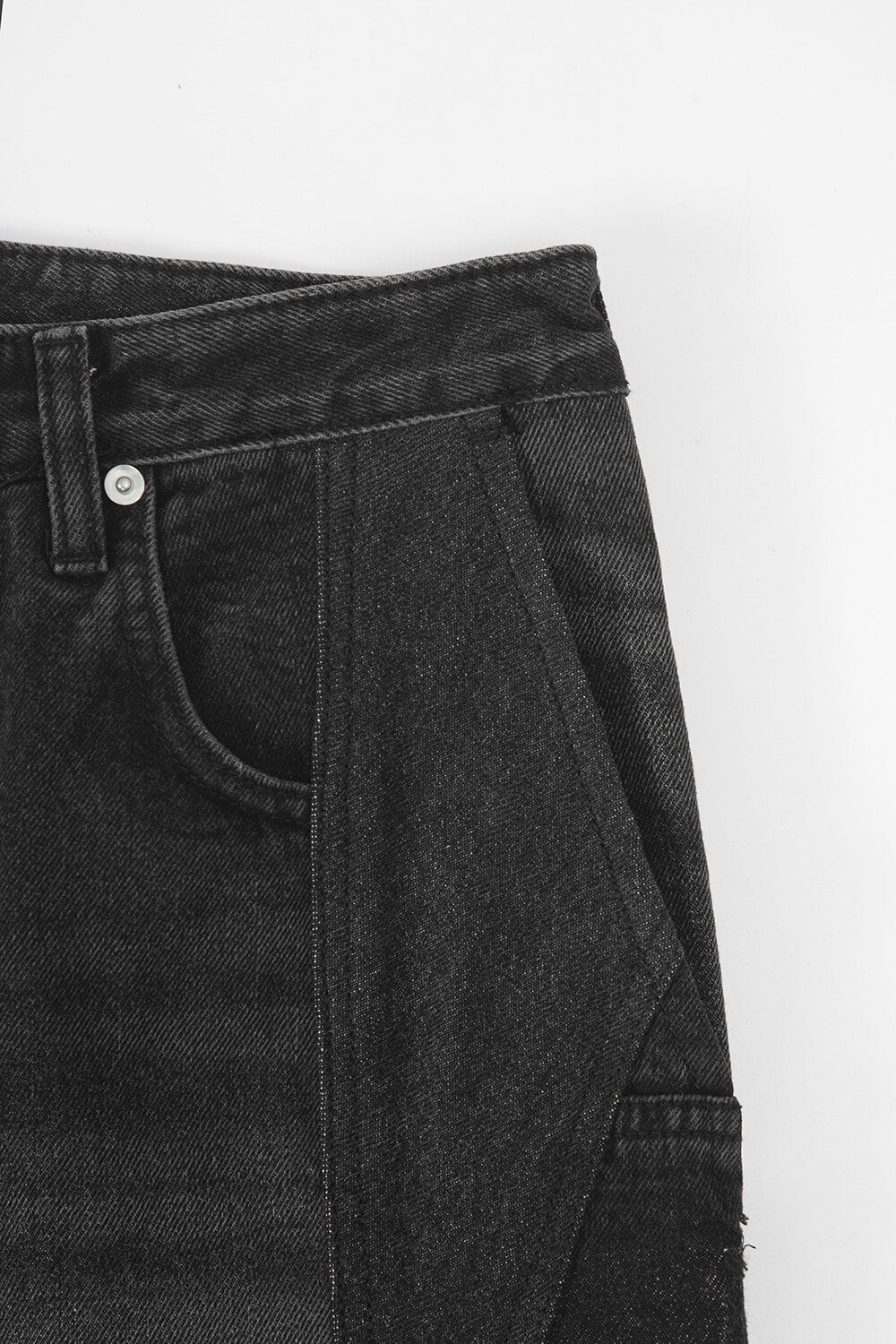 Surgery - Rebuild Denim Boot-cut Pants (Black) product image 6 | TRAB K-Fashion Australia