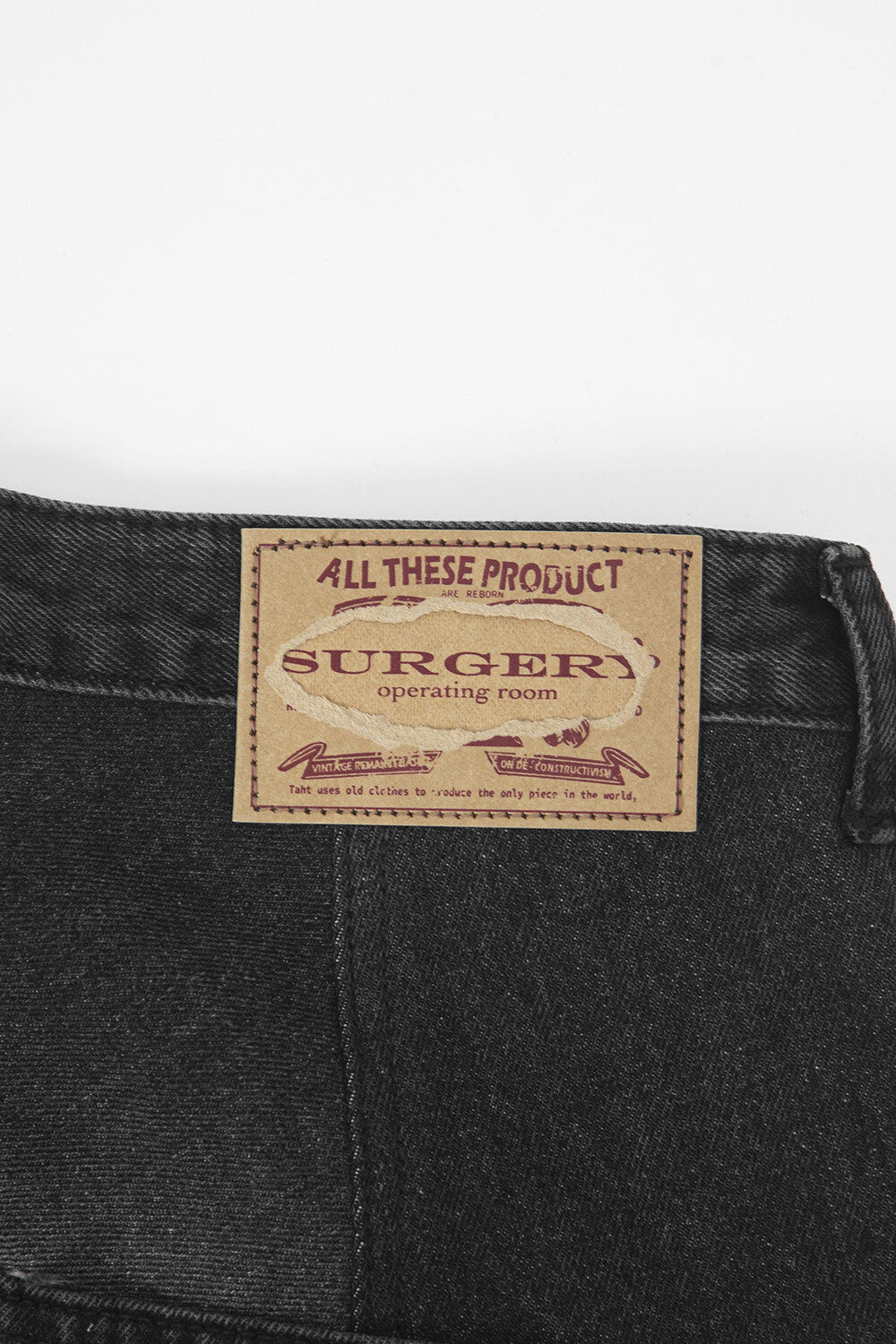 Surgery - Rebuild Denim Boot-cut Pants (Black) product image 5 | TRAB K-Fashion Australia