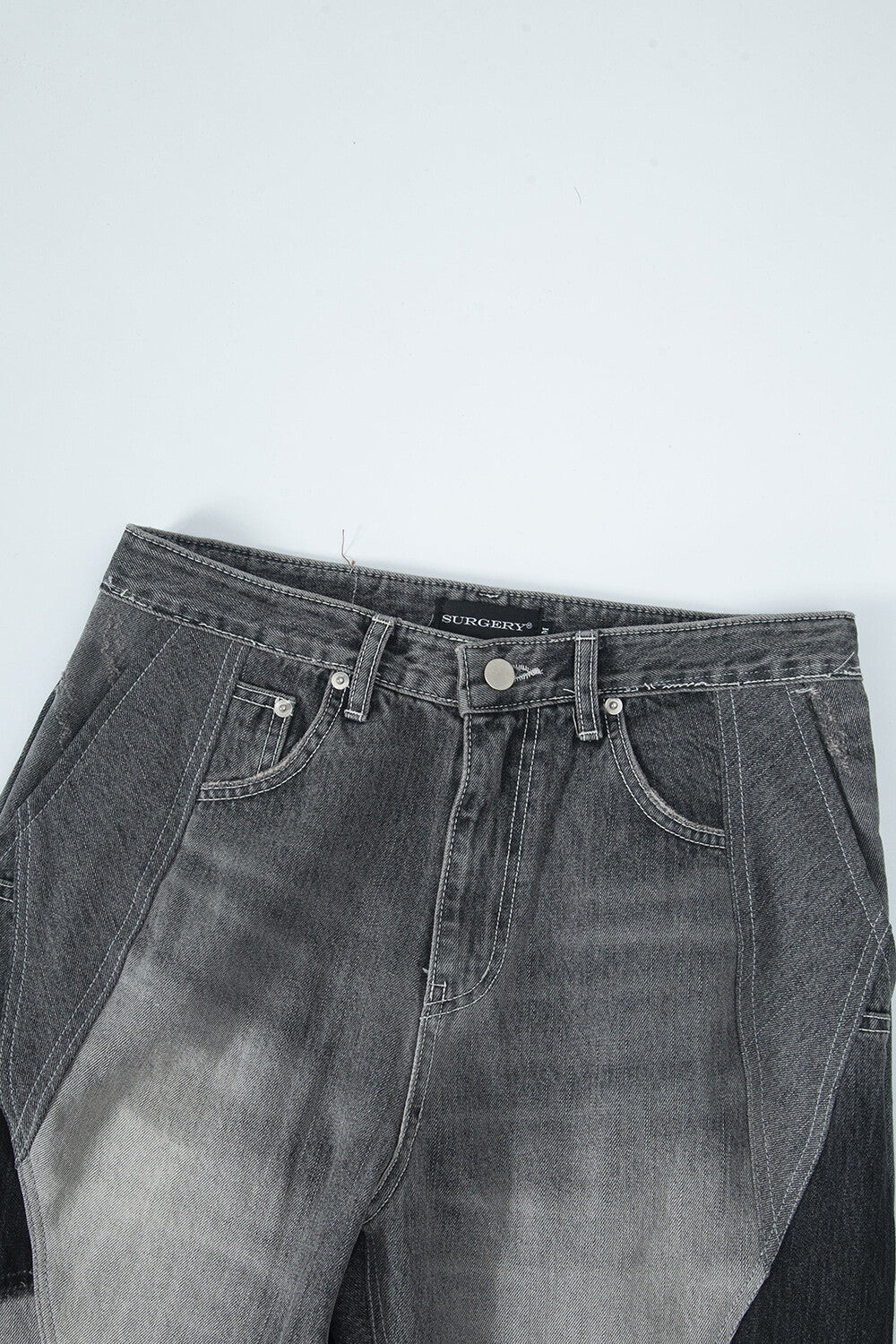 Surgery - Rebuild Denim Boot-cut Pants (Grey) product image 3 | TRAB K-Fashion Australia