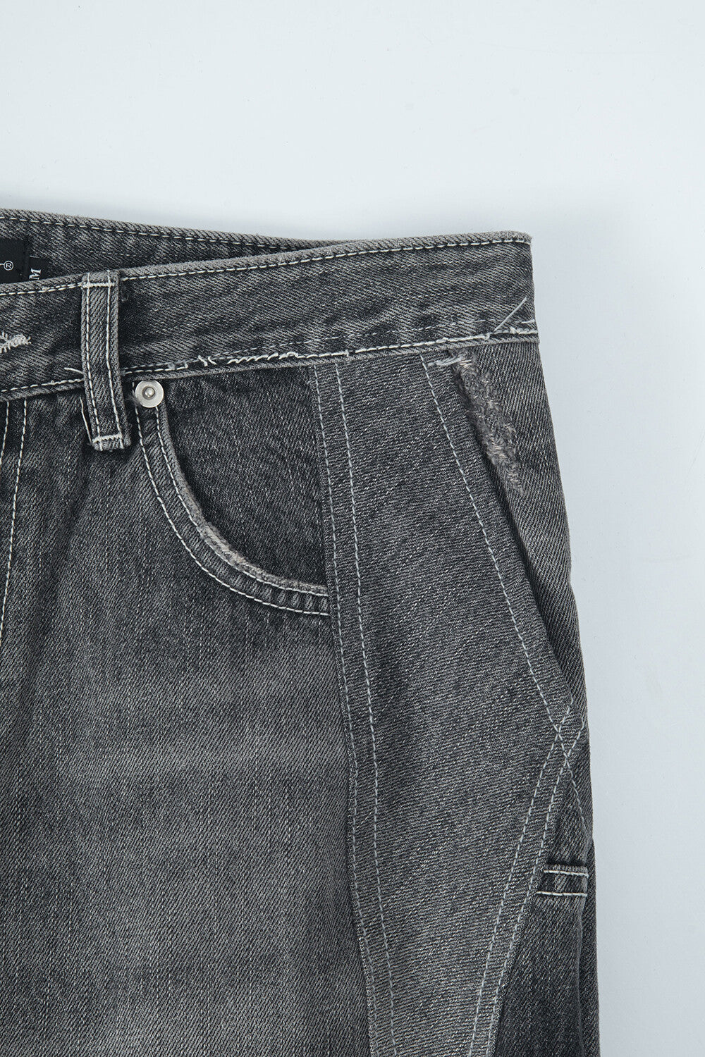 Surgery - Rebuild Denim Boot-cut Pants (Grey) product image 5 | TRAB K-Fashion Australia