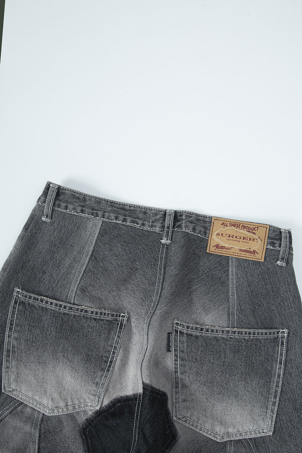 Surgery - Rebuild Denim Boot-cut Pants (Grey) product image 4 | TRAB K-Fashion Australia