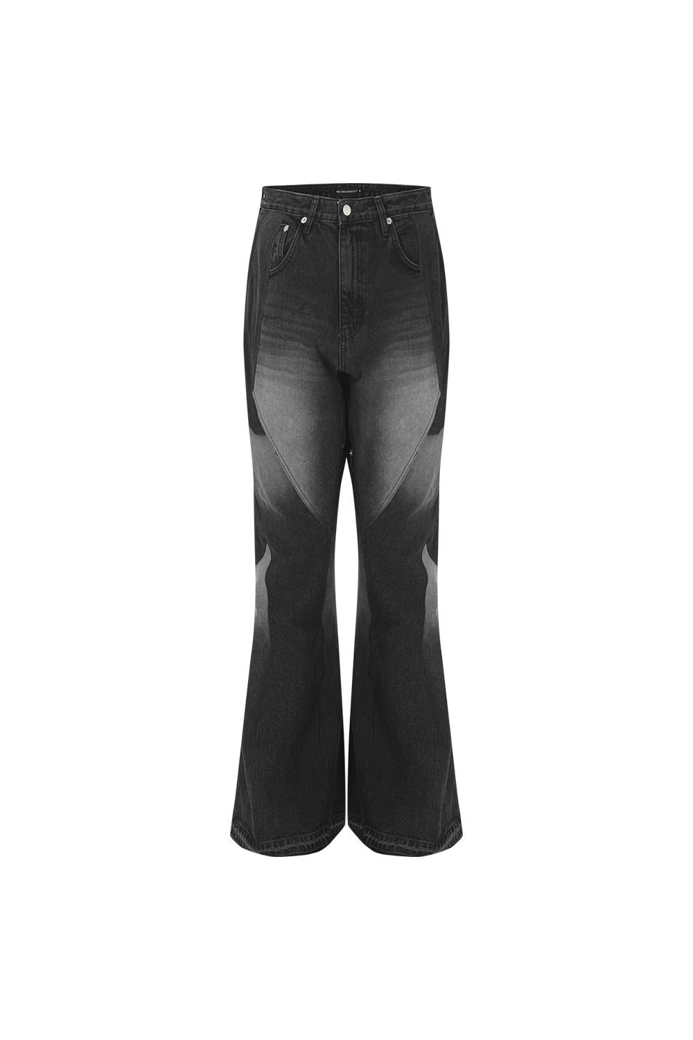 Surgery - Rebuild Denim Boot-cut Pants (Black) product image 1 | TRAB K-Fashion Australia