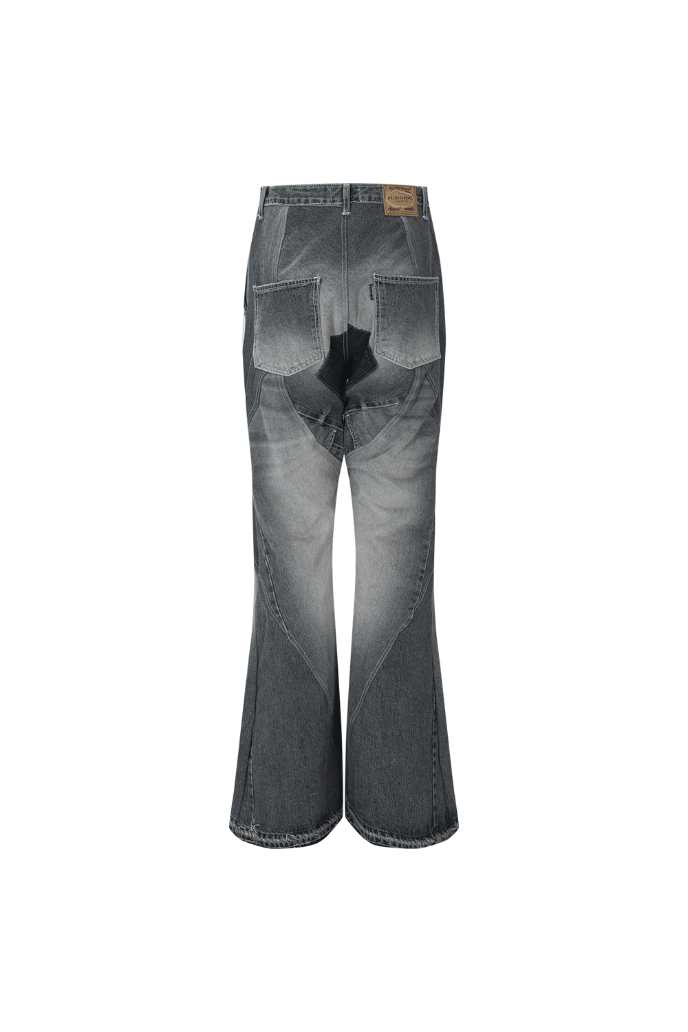 Surgery - Rebuild Denim Boot-cut Pants (Grey) product image 2 | TRAB K-Fashion Australia