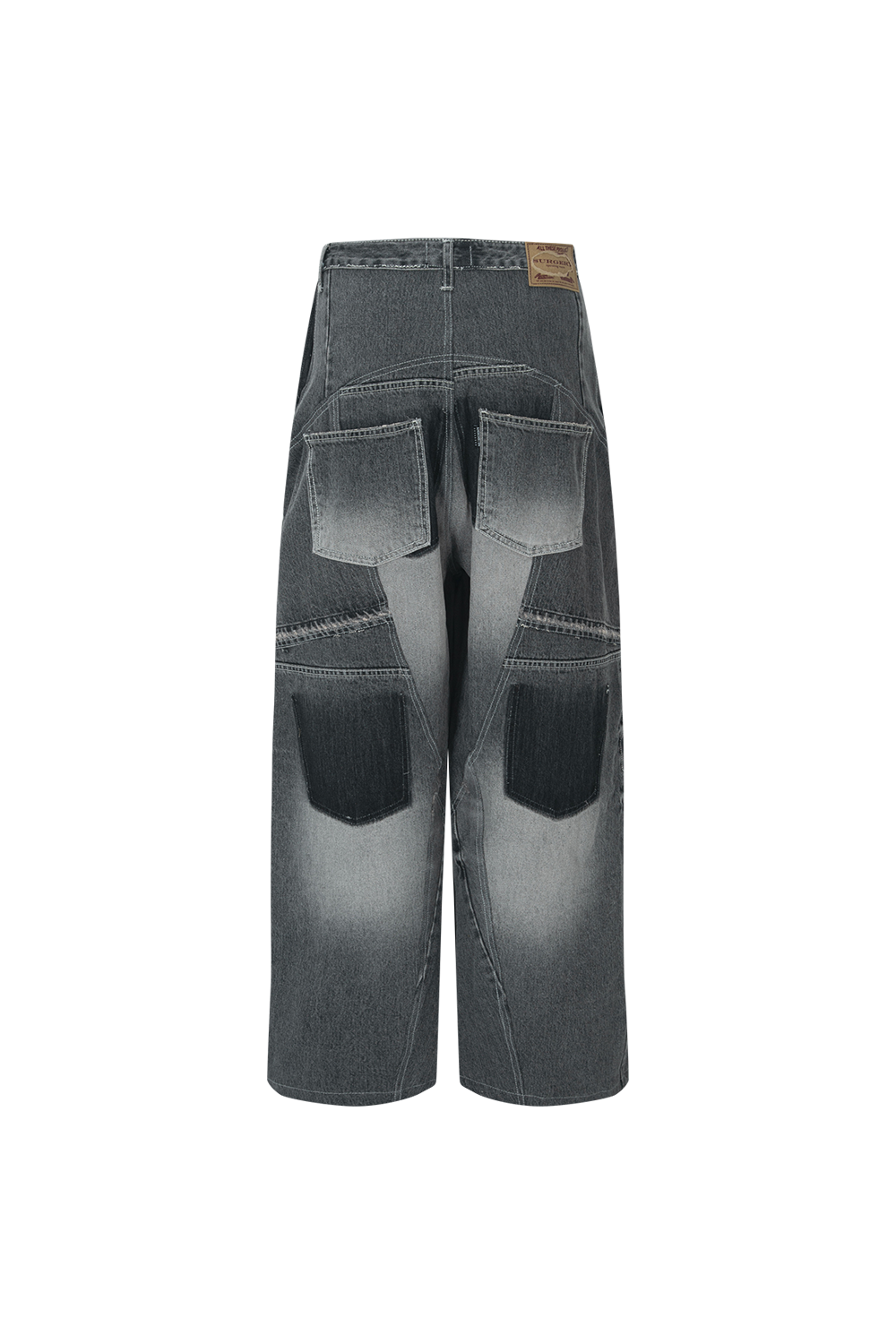 Surgery - Rebuild Denim Wide Pants (Grey) product image 2 | TRAB K-Fashion Australia