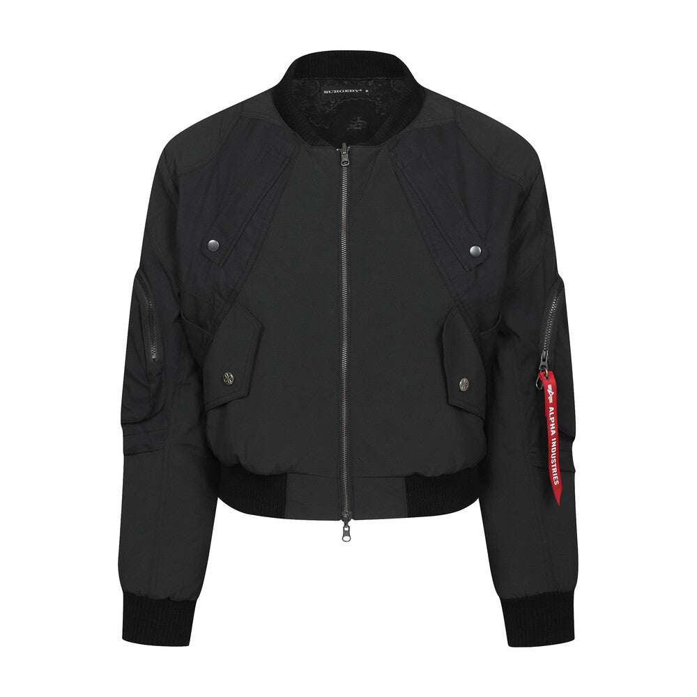 Surgery - Chimera Reversible Flight Jacket (Black) product image 1 | TRAB K-Fashion Australia
