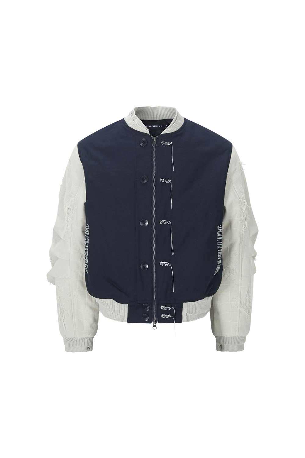 Surgery - Scarline Varsity Jacket Navy/ivory (OC) product image 1 | TRAB K-Fashion Australia