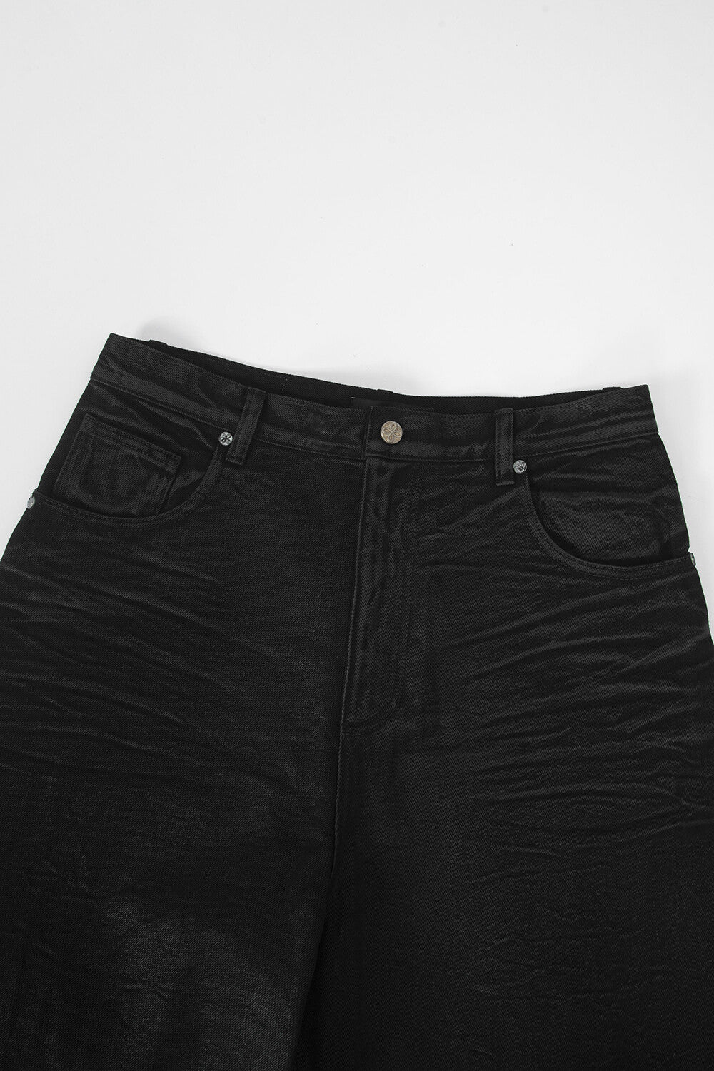 Surgery - Bone Cutting Wide Burnished Pants (Black) product image 3 | TRAB K-Fashion Australia