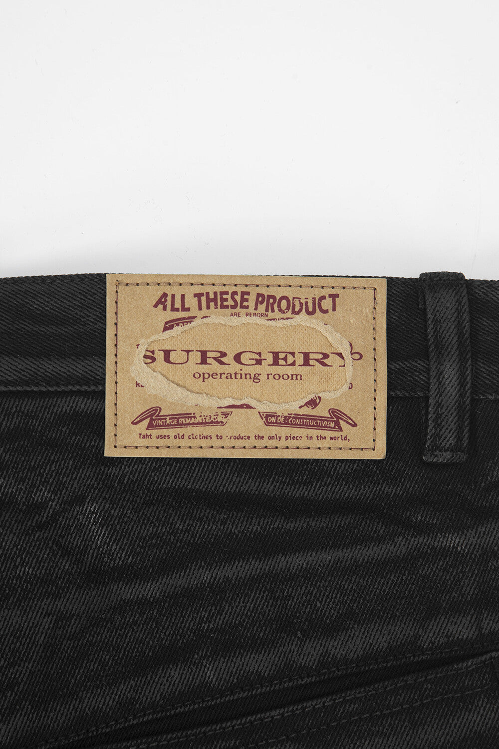 Surgery - Bone Cutting Wide Burnished Pants (Black) product image 7 | TRAB K-Fashion Australia