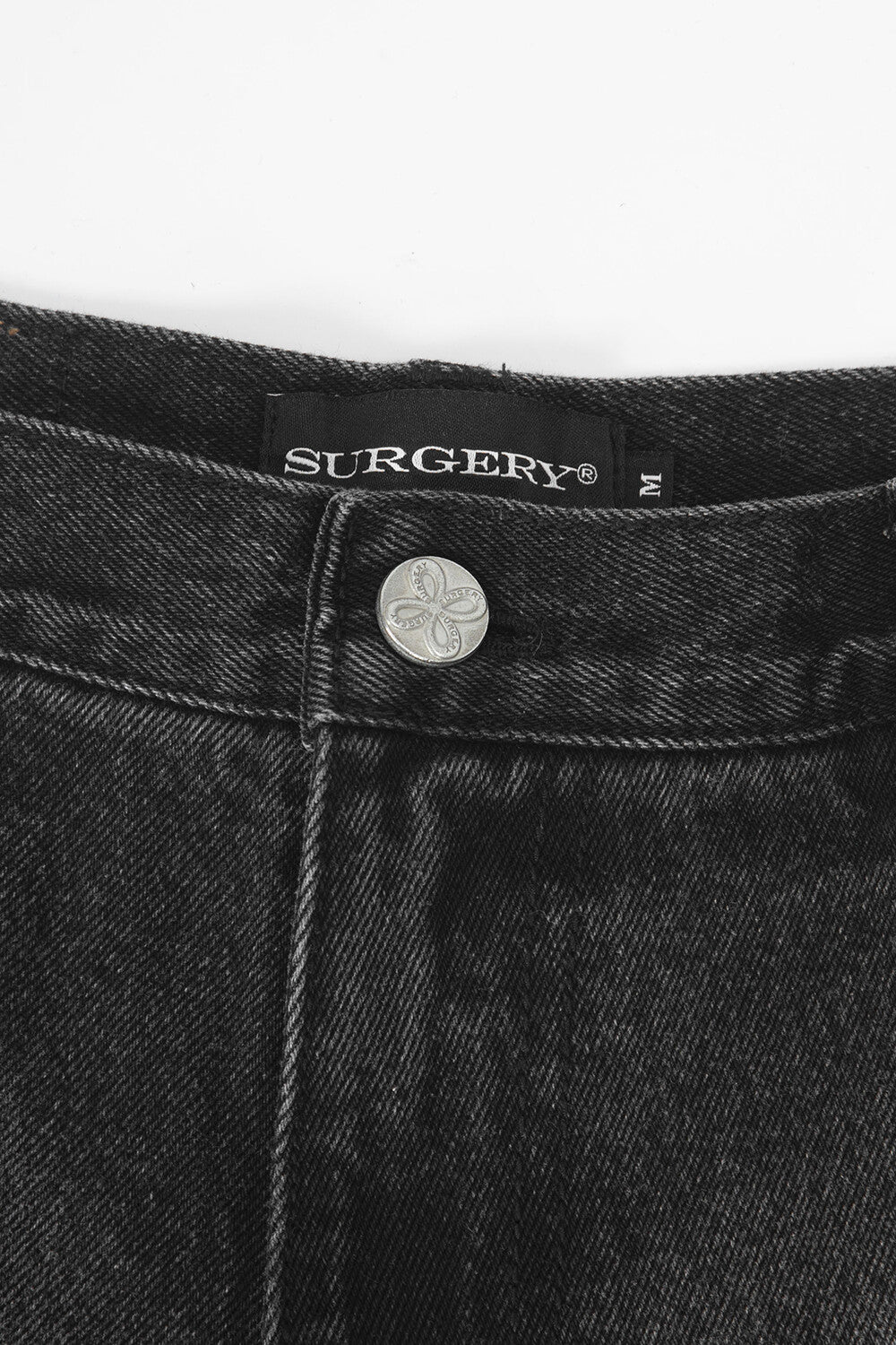 Surgery - Bone Cutting Denim Wide Pants (Black) product image 4 | TRAB K-Fashion Australia