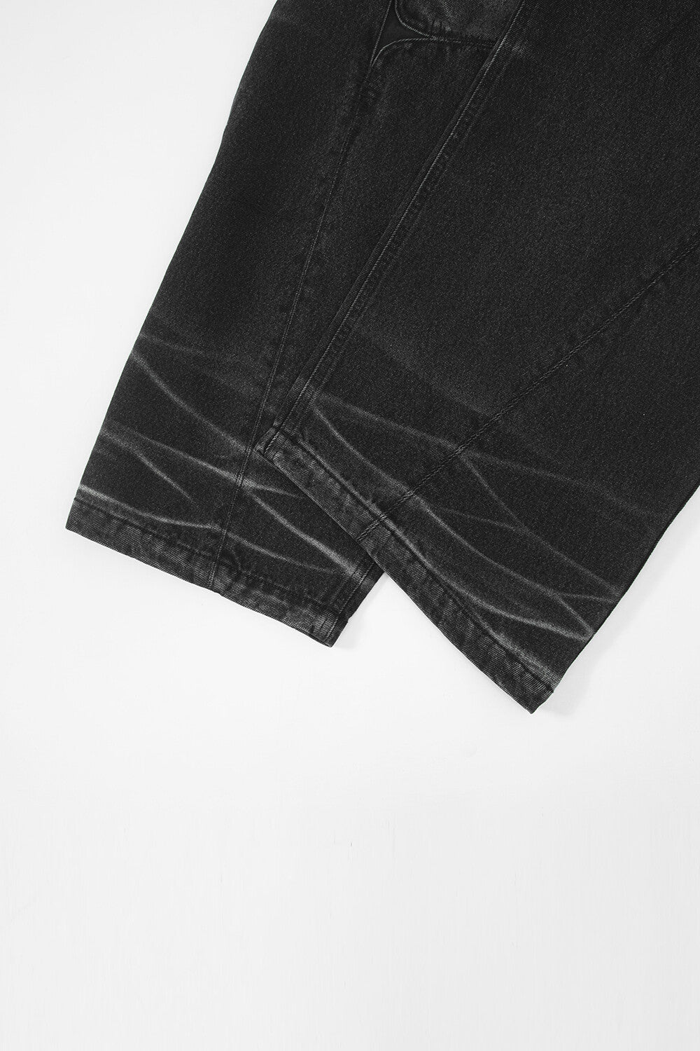 Surgery - Sutured Wide Denim Pants (Black) product image 10 | TRAB K-Fashion Australia