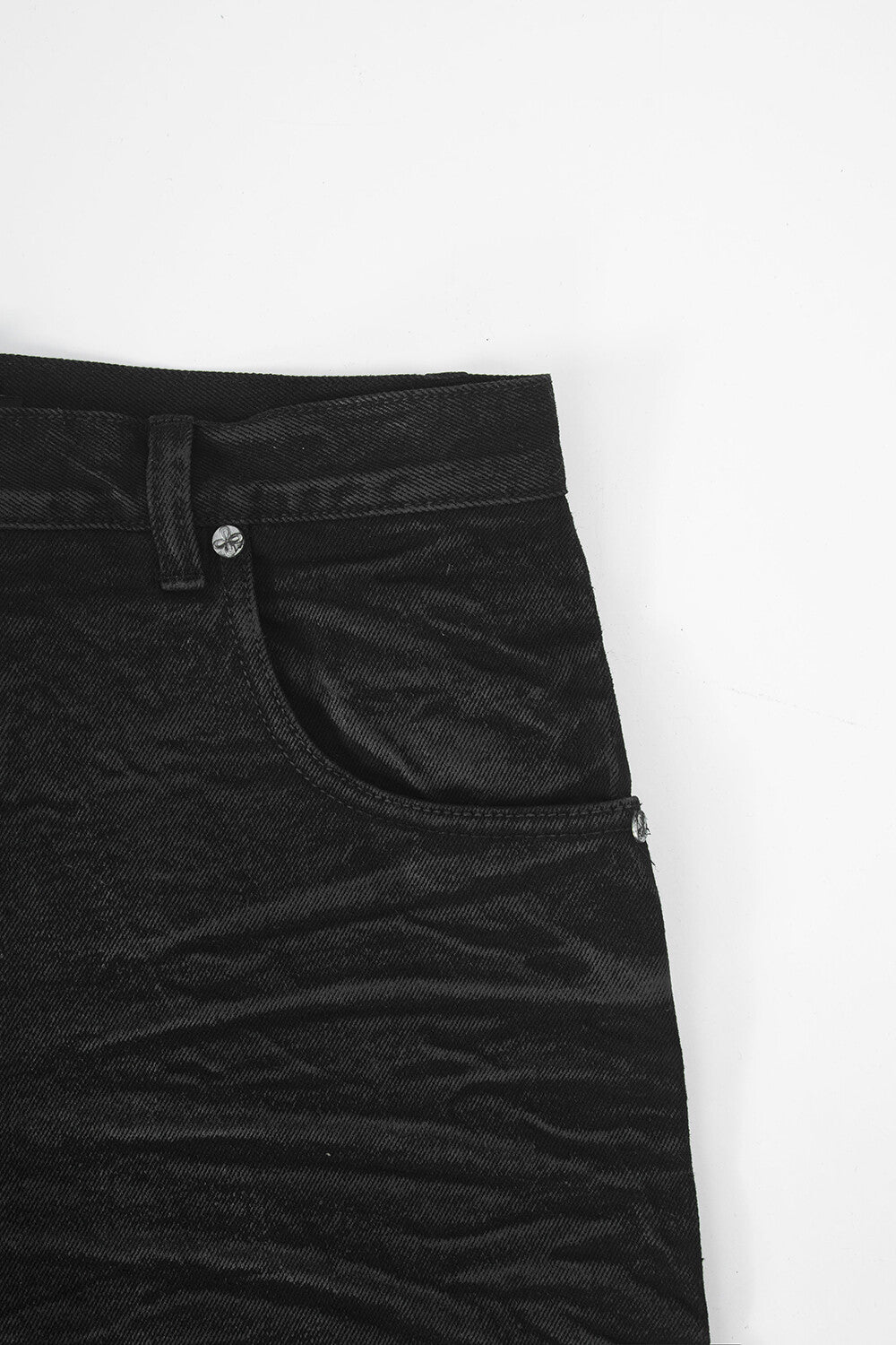 Surgery - Sutured Wide Burnished Pants (Black) product image 5 | TRAB K-Fashion Australia