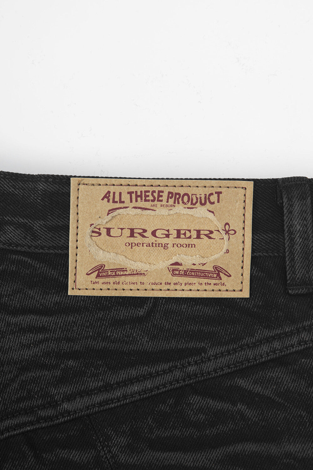 Surgery - Sutured Wide Burnished Pants (Black) product image 7 | TRAB K-Fashion Australia