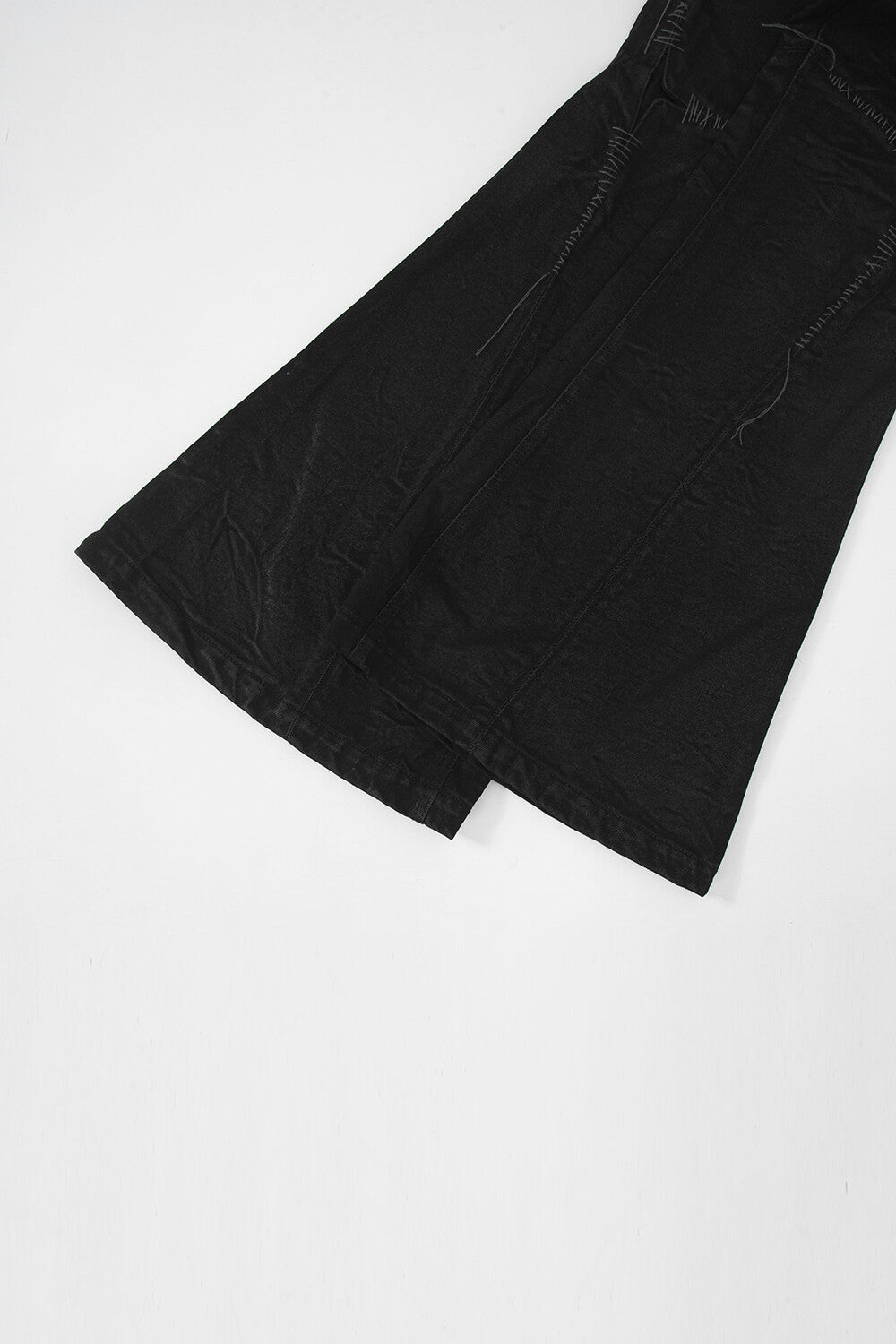 Surgery - Sutured Boot-cut Burnished Pants (Black) product image 10 | TRAB K-Fashion Australia