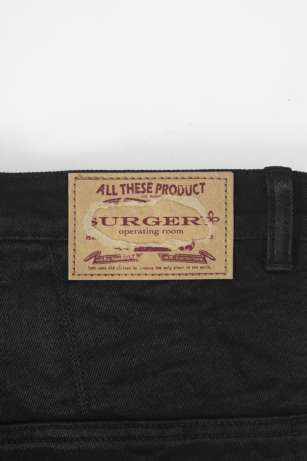 Surgery - Sutured Boot-cut Burnished Pants (Black) product image 7 | TRAB K-Fashion Australia