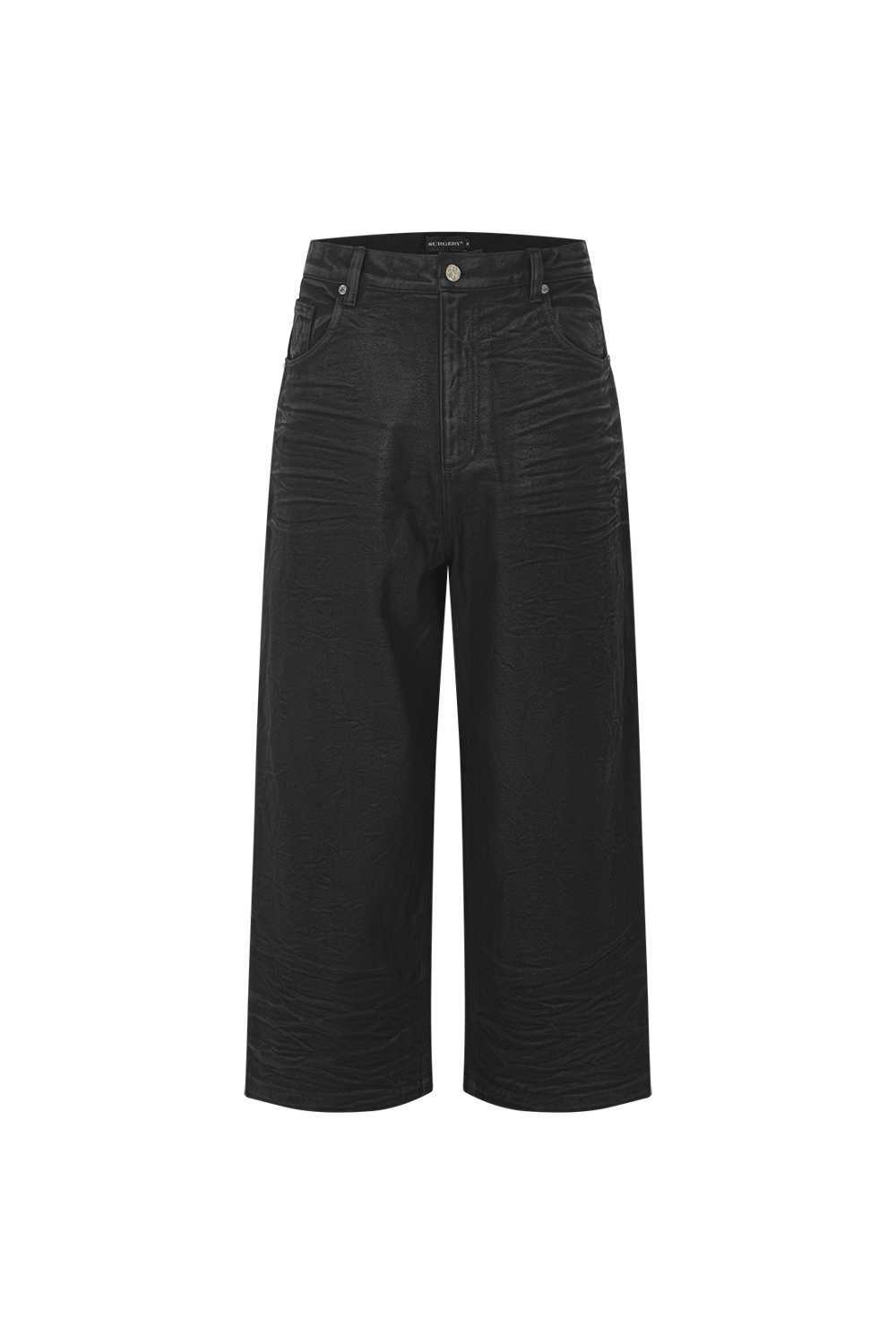 Surgery - Bone Cutting Wide Burnished Pants (Black) product image 1 | TRAB K-Fashion Australia