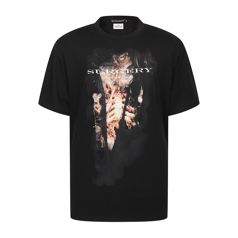 Surgery - Surgery x Frankenstein Creature T-shirt (Black) product image 1 | TRAB K-Fashion Australia