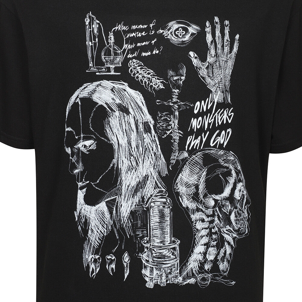 Surgery - Surgery x Frankenstein Anatomy T-shirt (Black) product image 5 | TRAB K-Fashion Australia