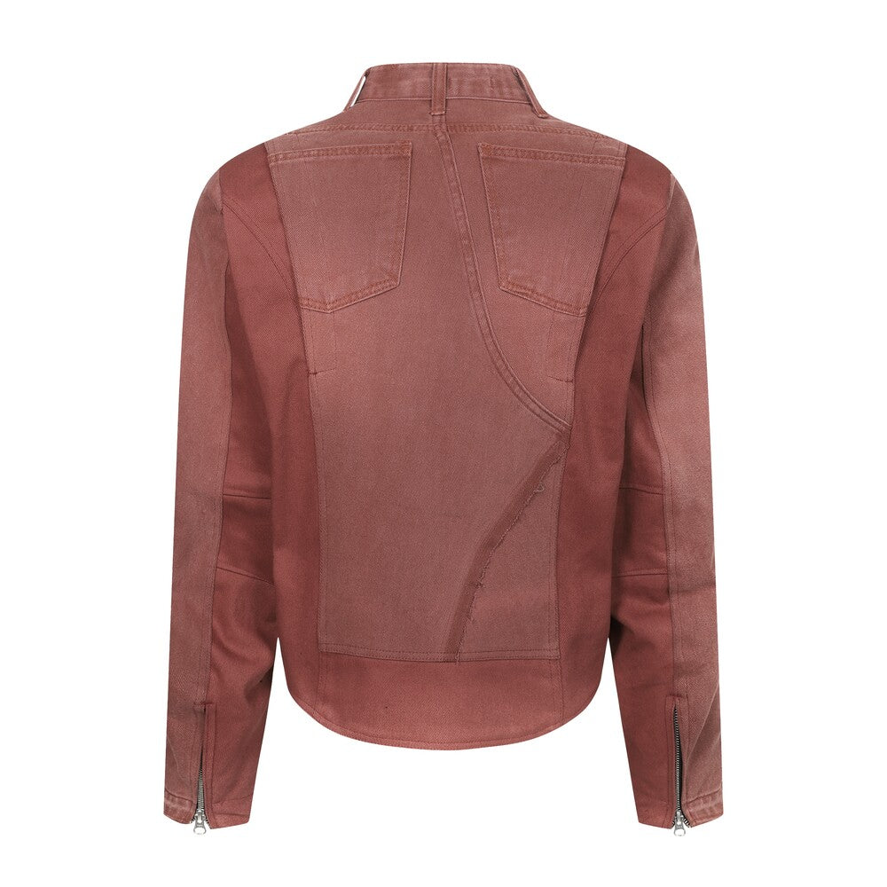 Surgery - Surgery x Frankenstein Creature Denim Biker Jacket (Red) product image 2 | TRAB K-Fashion Australia